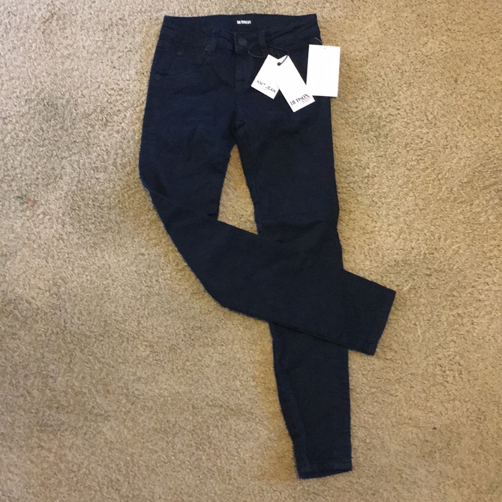 Girls Hudson dark skinny jeans